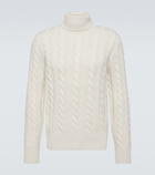 Polo Ralph Lauren Cable-knit wool and cashmere turtleneck sweater