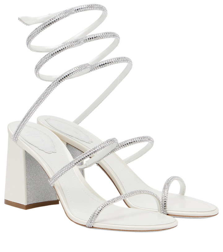 Photo: Rene Caovilla 80 embellished satin sandals