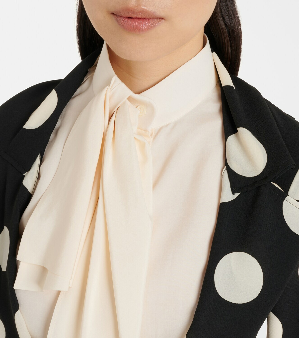 Junya Watanabe Polka-dot georgette blazer
