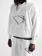 UNDERCOVER - Oversized Printed Embroidered Cotton-Jersey Hoodie - White