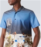 Orlebar Brown Hibbert printed cotton bowling shirt