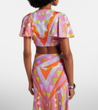 Pucci Angoli jersey satin crop top
