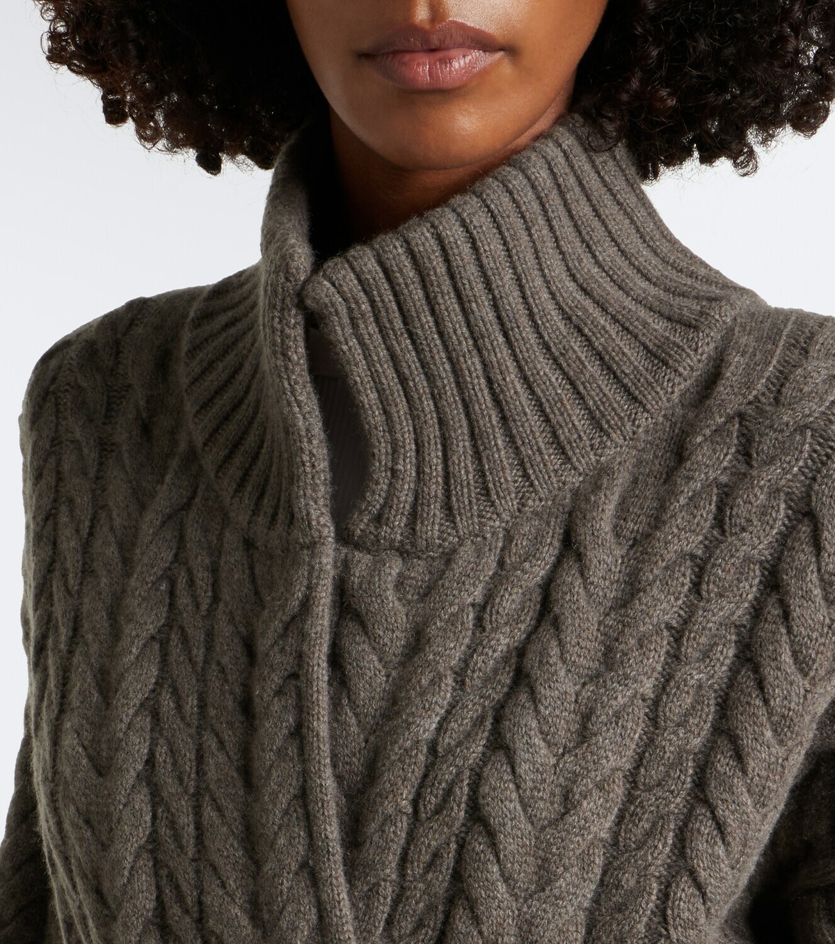 Arch4 Bond Street cable-knit cashmere long cardigan