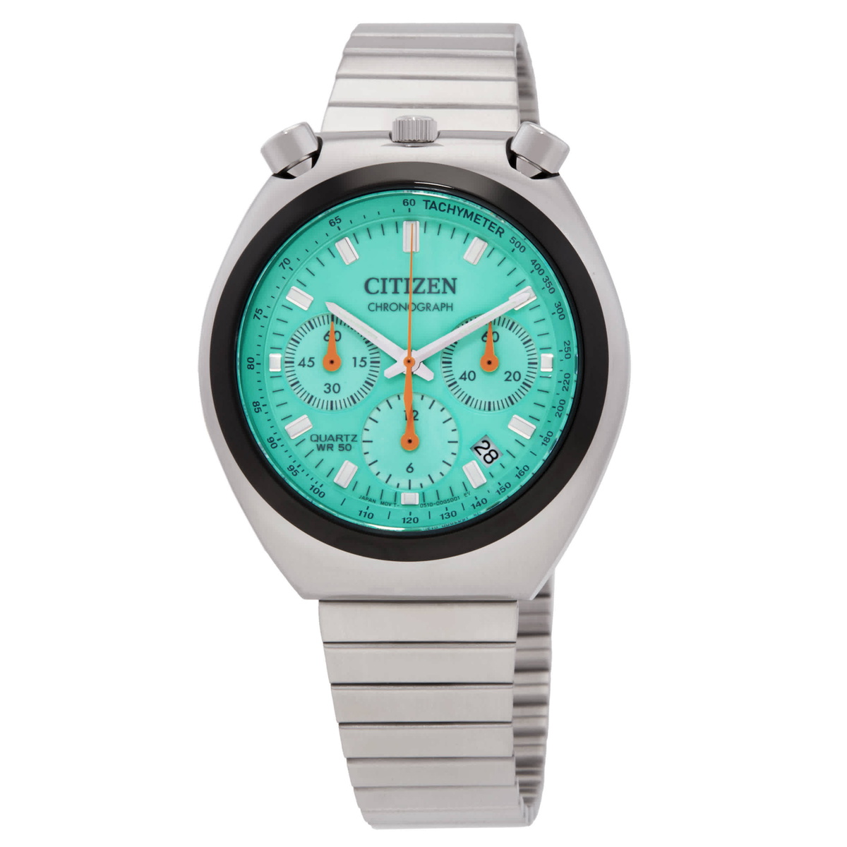 Citizen Chronograph Quartz Green Dial Mens Watch AN3660-73X