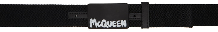 Photo: Alexander McQueen Black Graffiti Belt