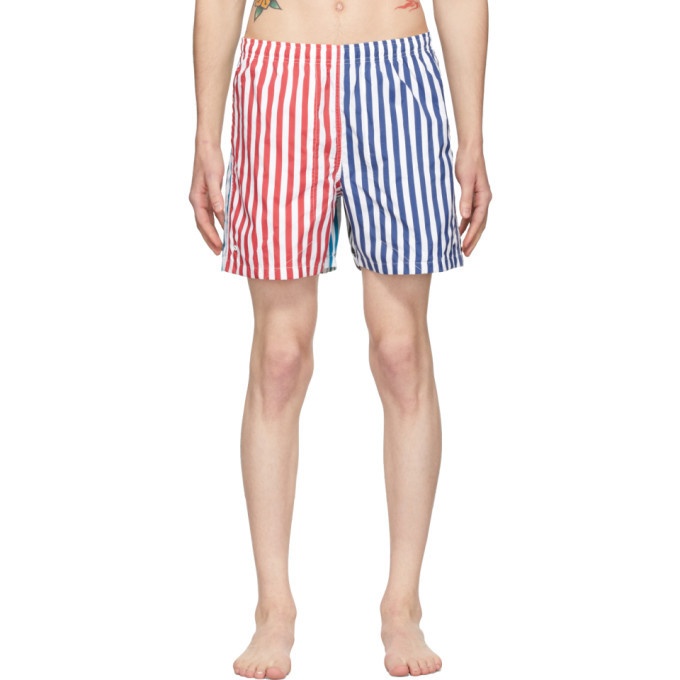 Photo: Noah NYC Multicolor Striped Swim Shorts