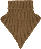 The Letters Brown Grunge Neck Warmer