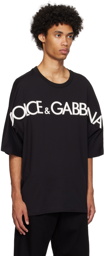 Dolce & Gabbana Black 3D Patch T-Shirt