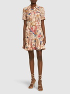 ZIMMERMANN - August Belted Linen Mini Dress