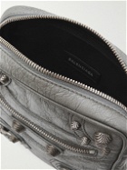 Balenciaga - Le Cagole Embellished Textured-Leather Messenger Bag