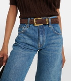 Khaite Benny suede belt