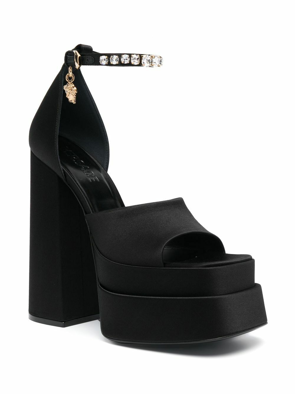 VERSACE - Satin Platform Sandals Versace