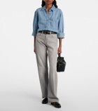 7 For All Mankind Ivy cotton and linen denim shirt