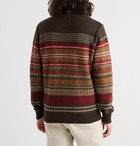 Universal Works - Fair Isle Wool-Blend Sweater - Brown