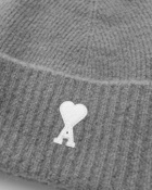 AMI Paris AMI DE COEUR BEANIE Grey Mens Beany