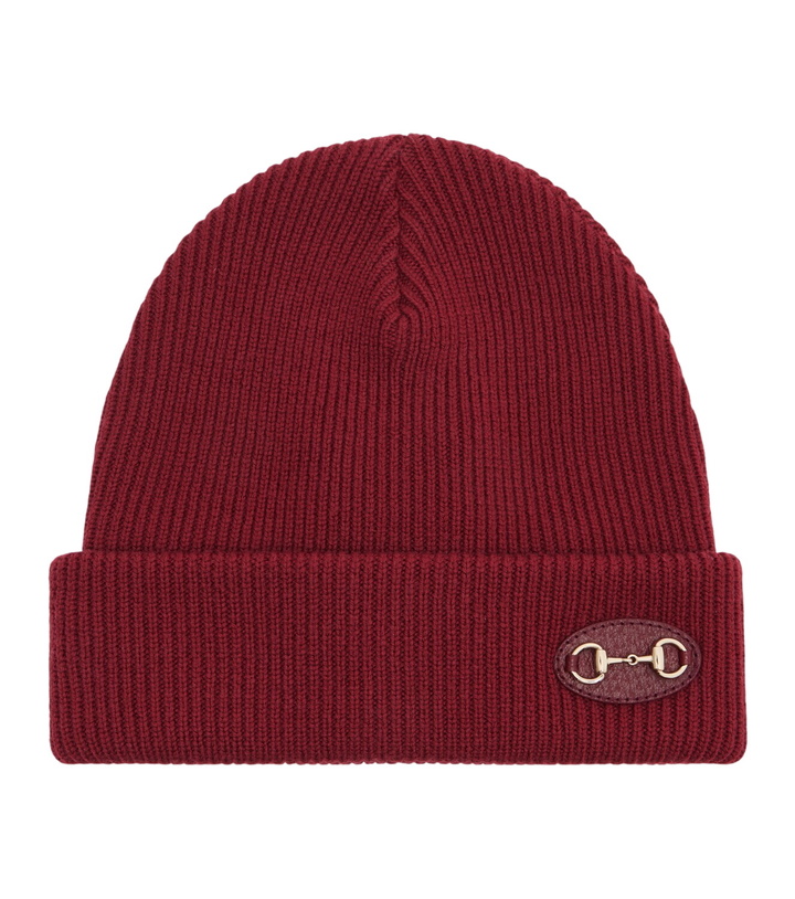 Photo: Gucci Horsebit ribbed-knit wool beanie