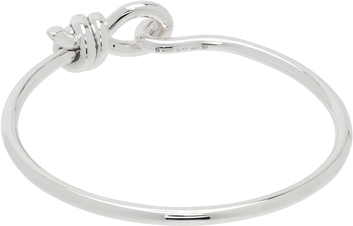 Bottega Veneta Silver Knot Bracelet