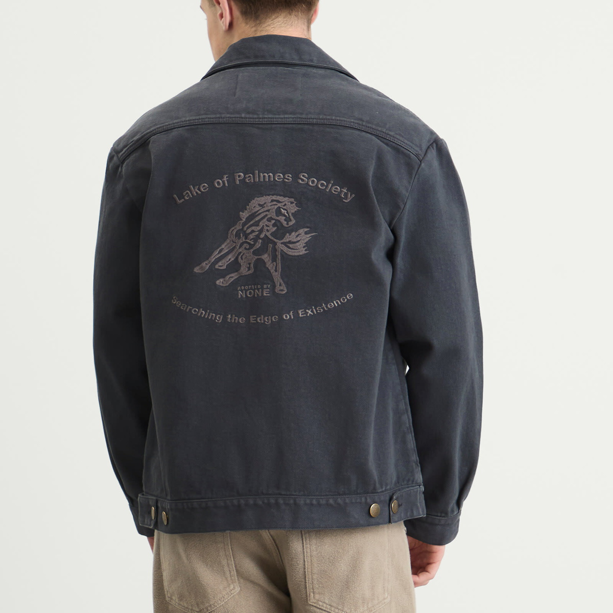 Palmes Men's Lake Zip Jacket in Charcoal