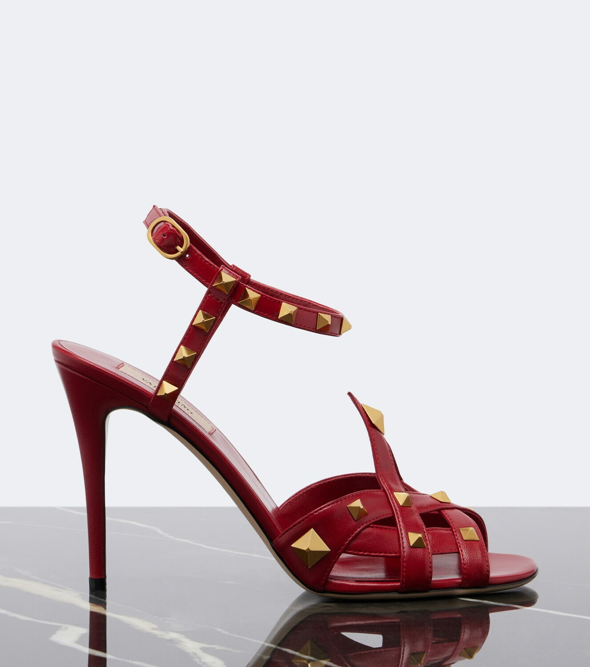 Valentino Garavani Studdy leather slingback sandals