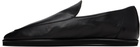 AURALEE Black Soft Leather Loafers