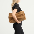 Gimaguas Women's Maxi Shopper Bag in Camel 