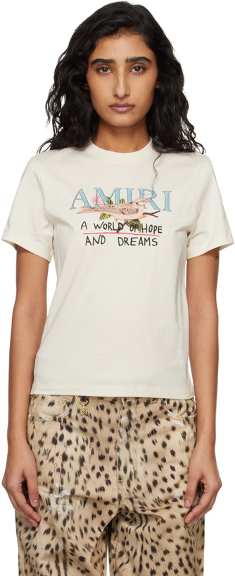 Photo: AMIRI Off-White 'Hope And Dreams' T-shirt