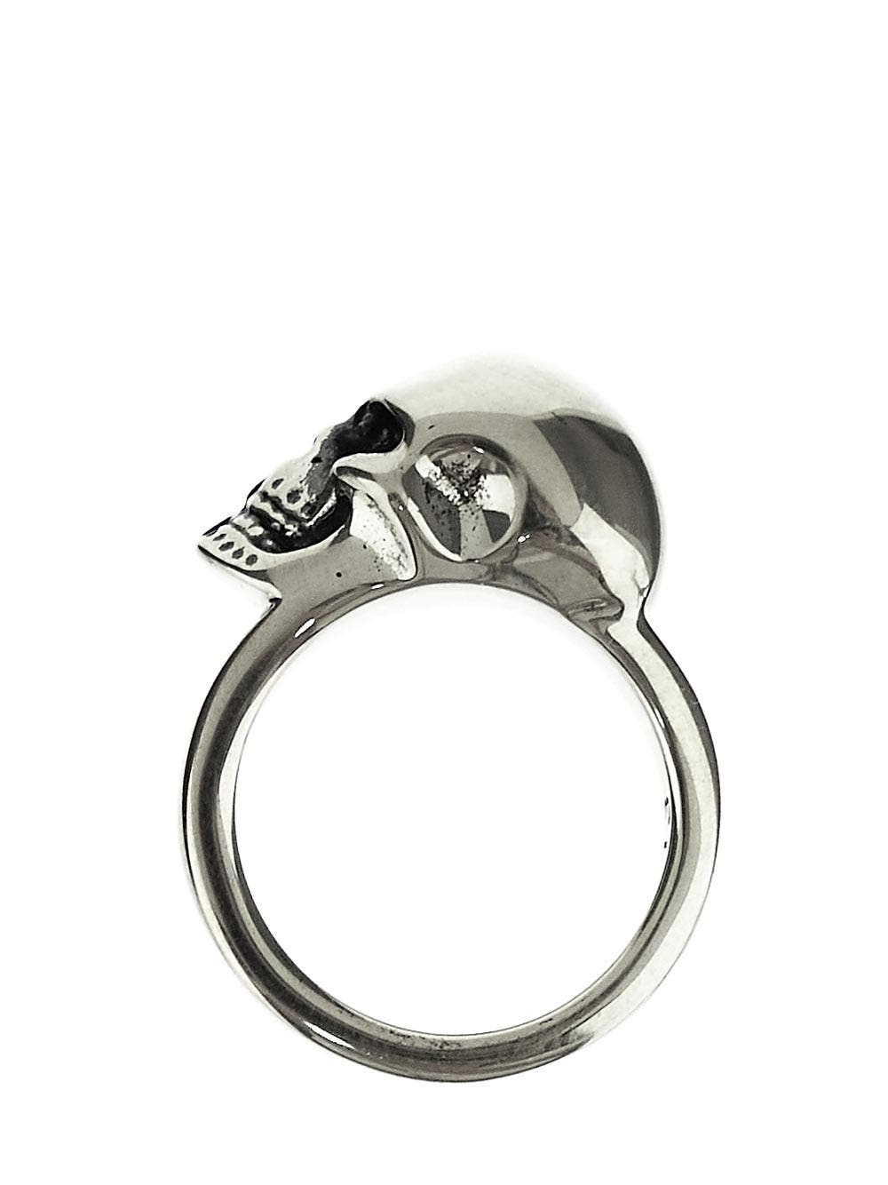 Alexander Mcqueen The Side Skull Ring Alexander McQueen