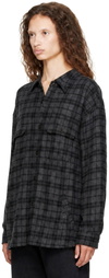 WILLY CHAVARRIA Gray Quilted Overshirt Jacket