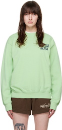 Sporty & Rich Green USA Health Club Sweatshirt