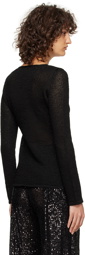 TOM FORD Black Shiny Long Sleeve T-Shirt