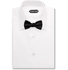 TOM FORD - White Slim-Fit Pleated Bib-Front Cotton Shirt - White