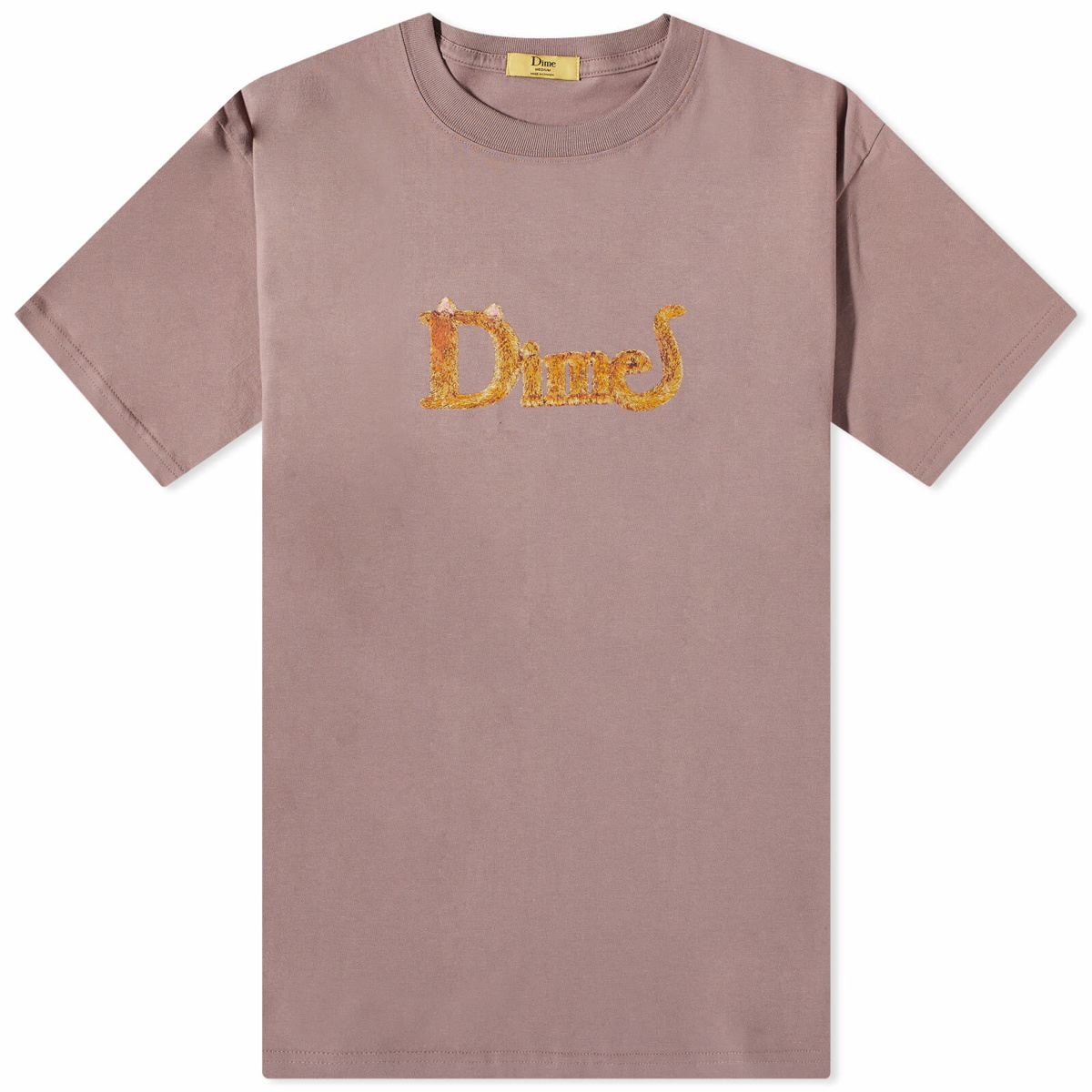 Dime Men's Classic Cat Logo T-Shirt in Twilight Mauve Dime