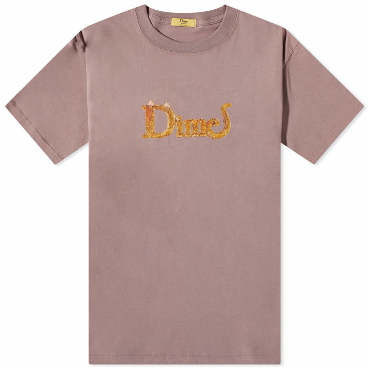 Photo: Dime Men's Classic Cat Logo T-Shirt in Twilight Mauve