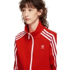 adidas Originals Red Cropped Track Jacket