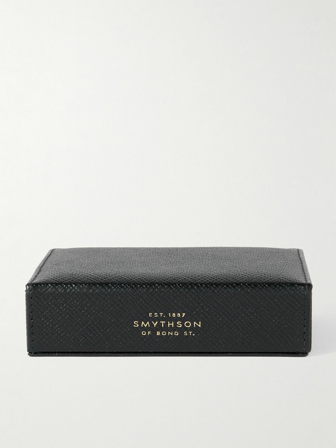 SMYTHSON - Small Panama Cross-Grain Leather Trinket Box
