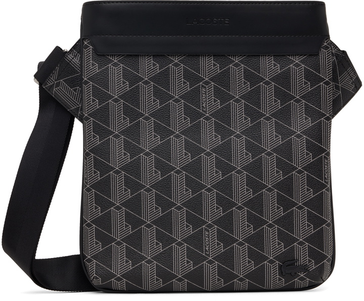 Photo: Lacoste Black The Blend Monogram Print Bag