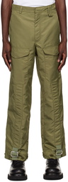 Simone Rocha Khaki Cinch Strap Trousers