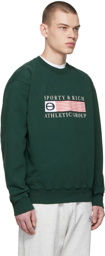 Sporty & Rich Green Athletic Group Flag Sweatshirt