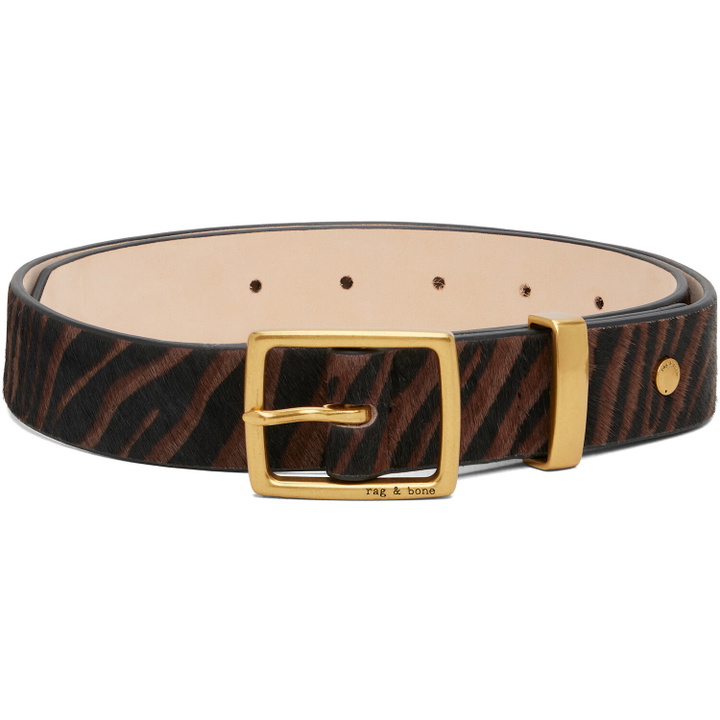 Photo: rag & bone Brown X Boyfriend Calf Hair Belt