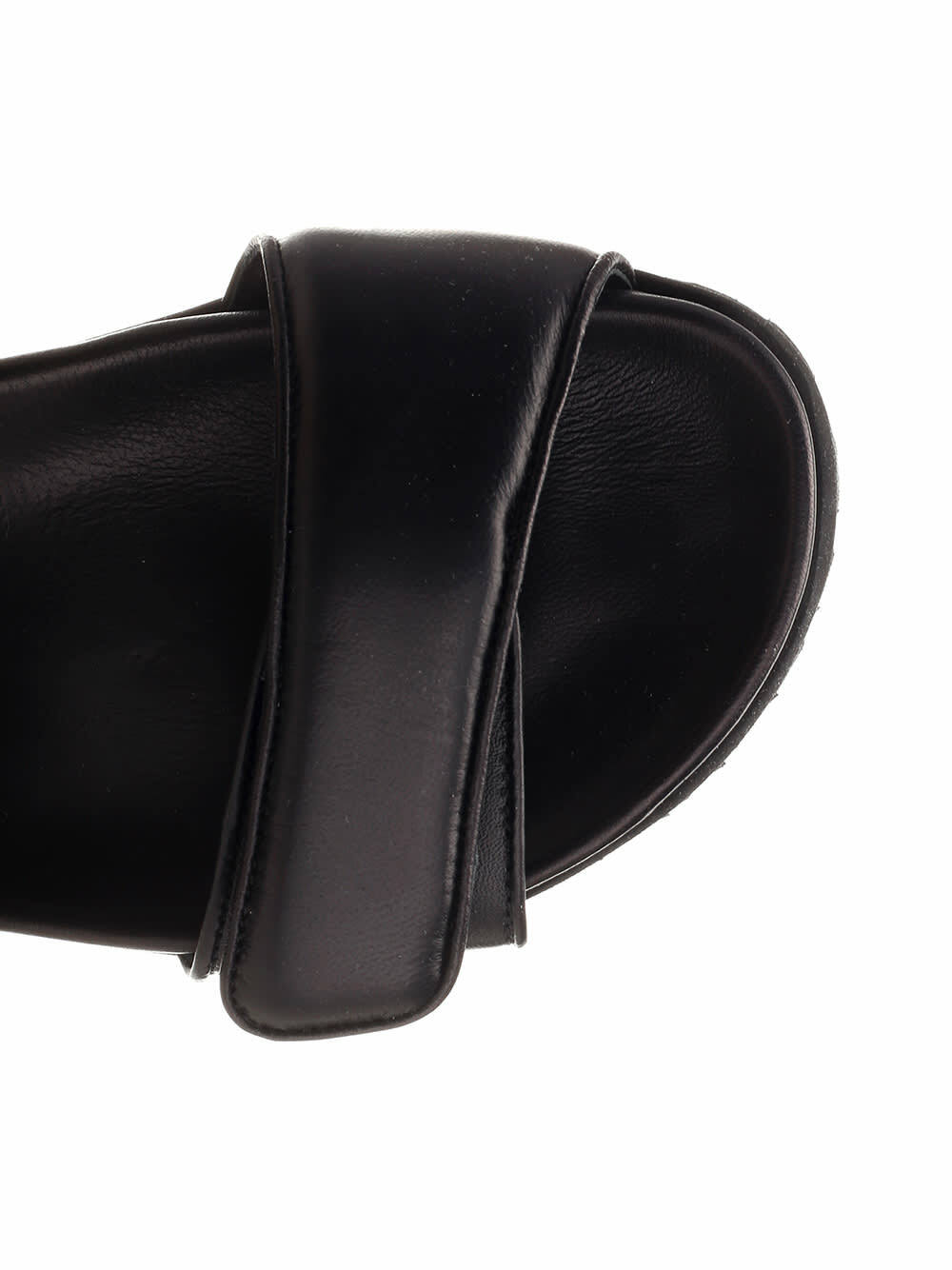 GIA BORGHINI Black perni 11 Flat Sandal