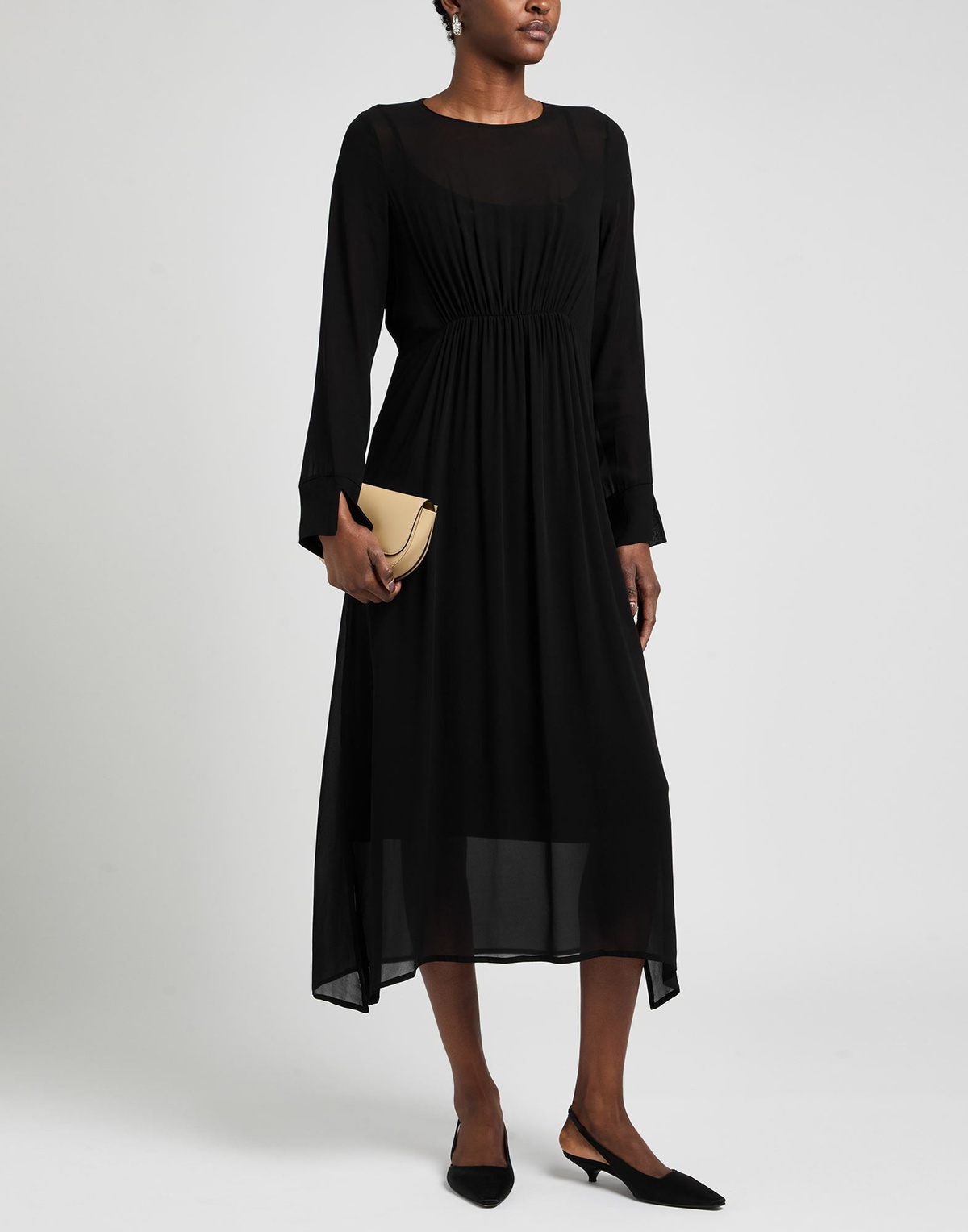 Manila Grace Womens Maxi dress in Black