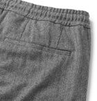 Berluti - Grey Slim-Fit Tapered Herringbone Wool Drawstring Suit Trousers - Men - Gray