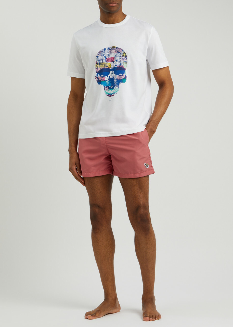 Paul Smith Zebra Logo Shell Swim Shorts Pink