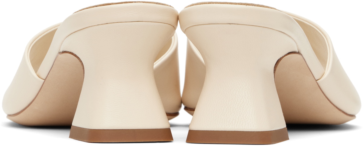 Aeyde Off-White Ale Leather Mules
