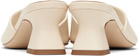 Aeyde Off-White Ale Leather Mules