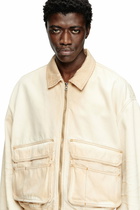 Diesel Jacket in batavia-weave denim - Denim Jackets - Unisex - Beige