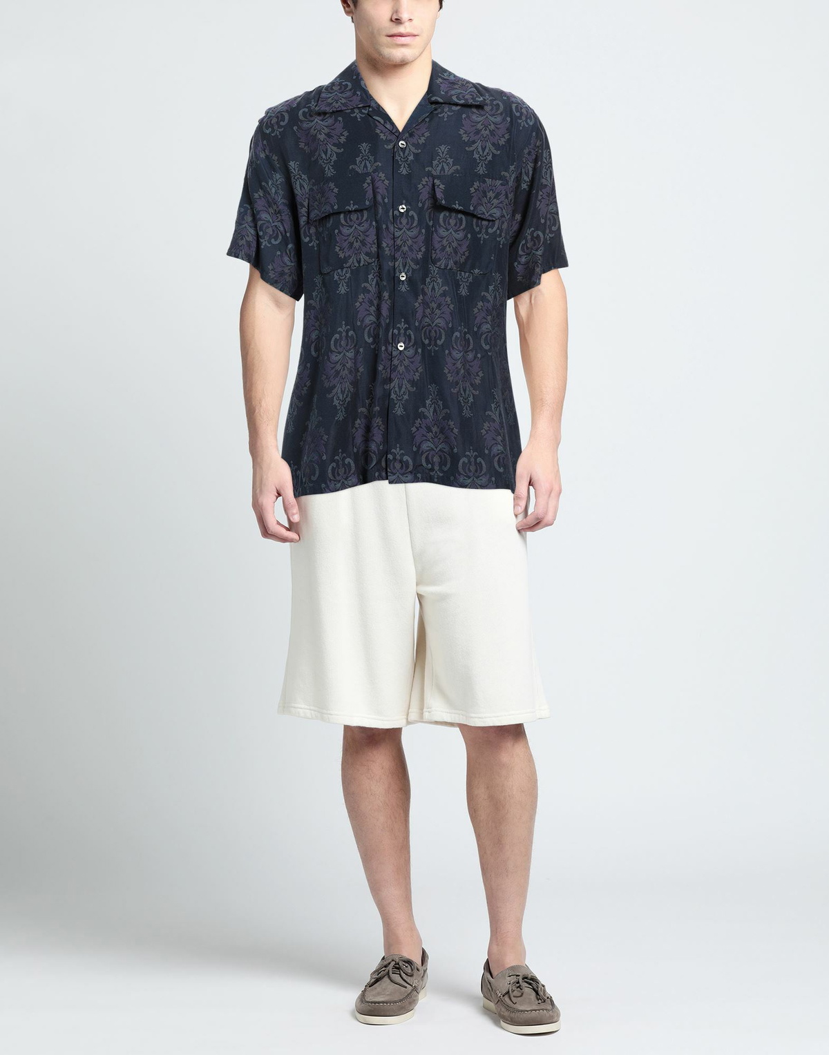 Needles Mens Shirt in Navy