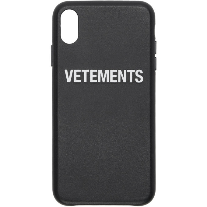 Photo: Vetements Black Logo iPhone X Case