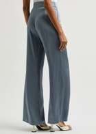 Herno Wrap-effect Satin Trousers Blue