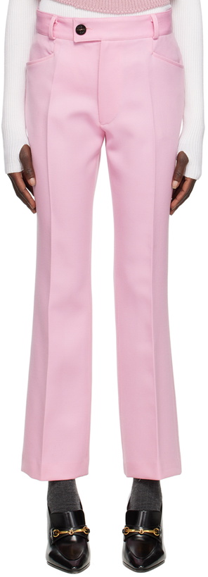 Photo: Ernest W. Baker SSENSE Exclusive Pink Flared Trousers